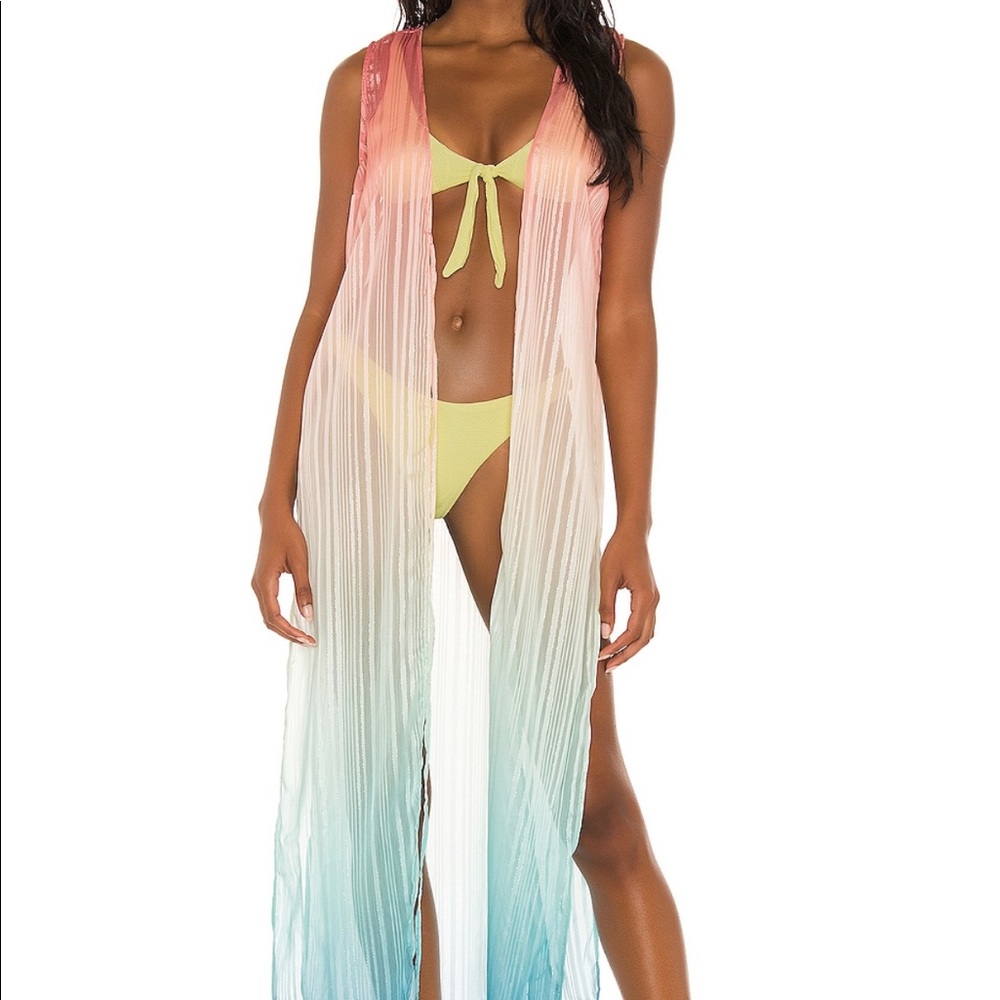Luli Fama Open Slit Tunic Coverup NWT